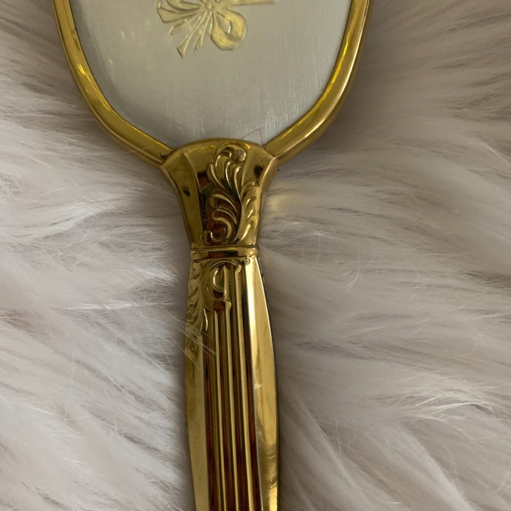 vintage gold hair brush - Picture 4 of 12